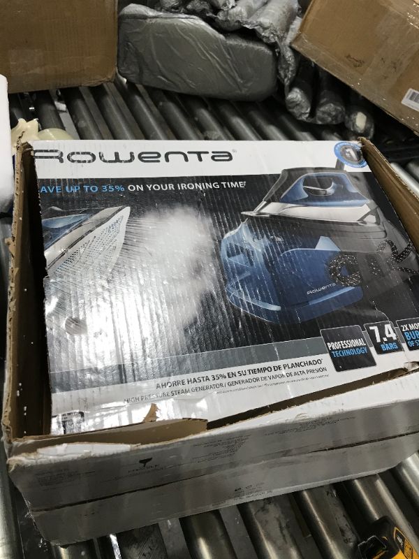 Photo 1 of Rowenta Perfect Steam Pro Stainless Steel w/ 400 Holes Steam Iron, Blue DG8624U1
