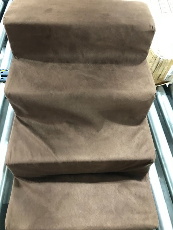 Photo 1 of Brown 4-step Cloth Pet Stairs