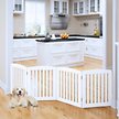 Photo 1 of 4 Panel Dog Gate White w/ Arched Top