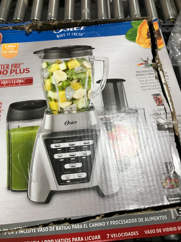 Photo 3 of Oster Pro 1200 Blender PLUS Food Processor and Personal Blending Cup, BLSTMB-CBF