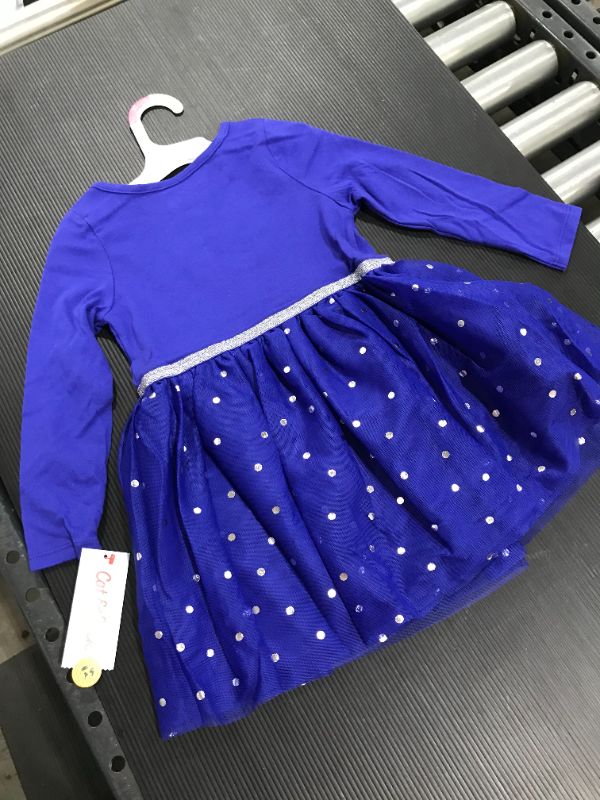 Photo 2 of `Toddler Girls' Star Of David Long Sleeve Tutu Dress - Cat & Jack Blue 4T