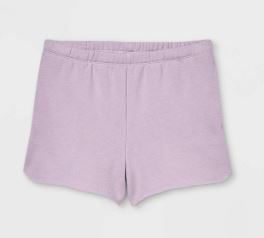 Photo 1 of Kids' Fleece Raw Edge Lounge Shorts - art class Light Purple S
size : SMALL