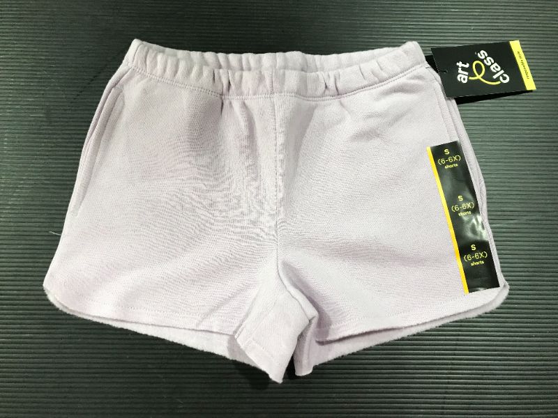 Photo 1 of Kids' Fleece Raw Edge Lounge Shorts - art class Light Purple S
size : SMALL