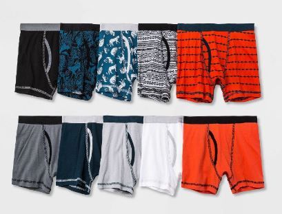 Photo 1 of Boys' 10pk Boxer Briefs - Cat & Jack XL