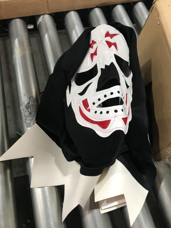 Photo 1 of Black/White Red Kid's Luchadore Mask 