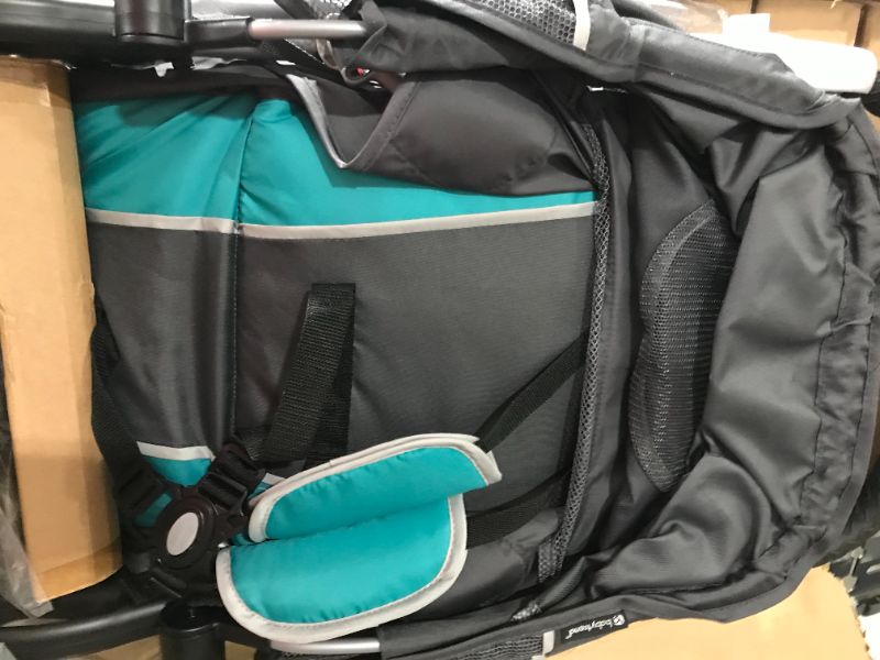 Photo 2 of Baby Trend Pathway 35 Jogger Toddler Infant Baby Jogger Stroller Travel System with Canopy and Ally 35 Infant Car Seat, Optic Teal

