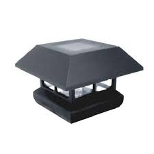 Photo 1 of 2211-F11  Outdoor Solar Garden Post Cap Light black
