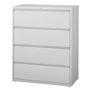 Photo 1 of 36 X 18 X 51 INCHES GREY 4 DRAWER FILING CABINET