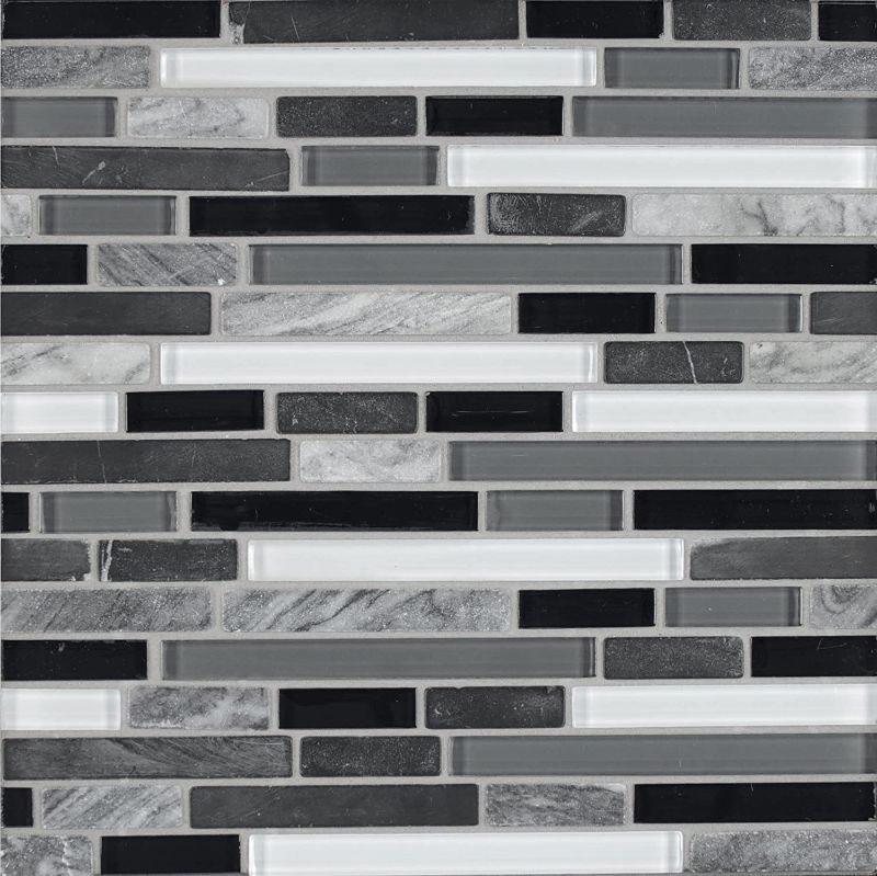 Photo 1 of Bedrosians GLSECPLNR-VN Eclipse Wall Glass Mosaic 12" x 14", Vintage (10-Pack, 10 Sq. Ft.)
