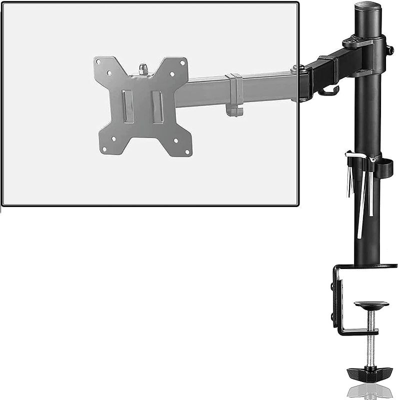 Photo 1 of Suptek Single LED LCD Monitor Desk Mount Heavy Duty Fully Adjustable Stand for 1 / One Screen up to 27 inch
