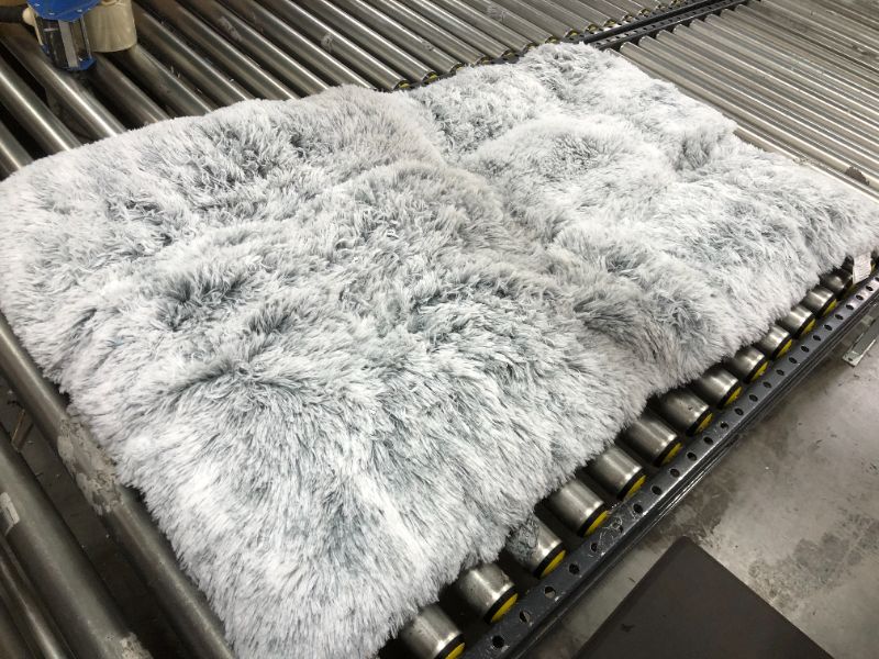 Photo 1 of 28 X 46 INCHES LIGHT GREY FUZZY PET BED