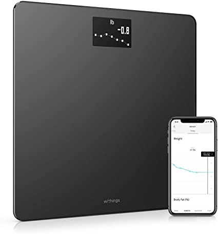 Photo 1 of Withings Body Smart Weight & BMI Wi-Fi Digital Scale, with smartphone app, Black
