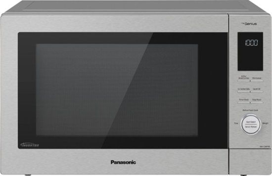 Photo 1 of Panasonic - 1.2 Cu. Ft. 1000 Watt HomeCHEF CD87KS 4-in-1 Multioven Microwave - Airfryer, Broiler, Convection, Inverter - Silver