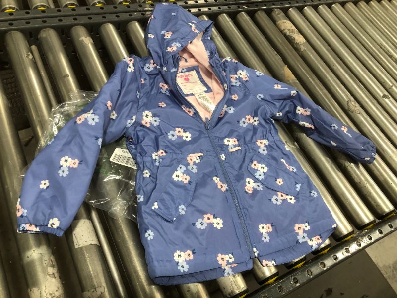 Photo 1 of CARTERS GIRLS PUFFER JACKET, BLUE FLORAL, SIZE L/6X