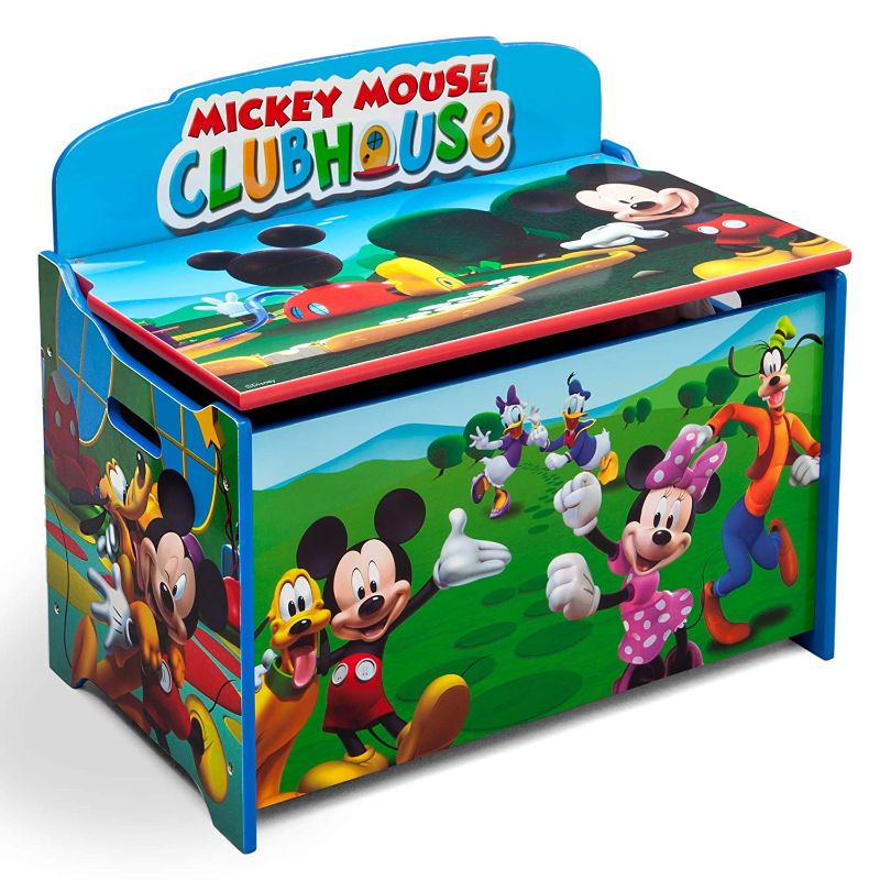 Photo 1 of Delta Children Deluxe Toy Box - Greenguard Gold Certified, Disney Mickey Mouse
