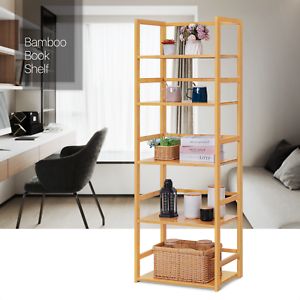 Photo 1 of Bamboo Bookcase Documents Stationery Files Cube Efficient Storage Rack Office