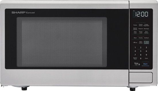 Photo 1 of Sharp - Carousel 1.4 Cu. Ft. Microwave with Amazon Alexa - Stainless steel
