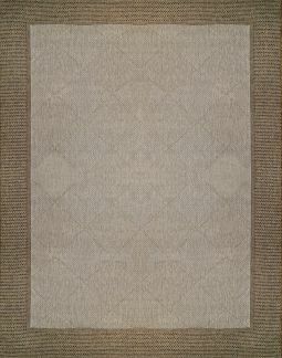 Photo 1 of BROWN JORDAN Megalo Grain/Chestnut Outdoor Rug, 5 FOOT 3 INCHES X 7 FOOT 5 INCHES