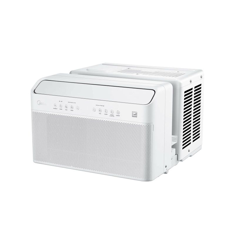 Photo 1 of Midea 8,000 BTU U-Shaped Smart Inverter Window Air Conditioner–Cools up to 350 Sq. Ft., Ultra Quiet with Open Window Flexibility, Works with Alexa/Google Assistant, 35% Energy Savings, Remote Control
