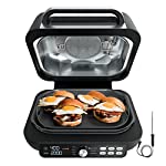 Photo 1 of Ninja IG651 Foodi Smart XL Pro 7-in-1 Indoor Grill/Griddle Combo, use Opened or Closed, with Griddle, Air Fry, Dehydrate & More, Pro Power Grate, Flat Top Griddle, Crisper, Smart Thermometer