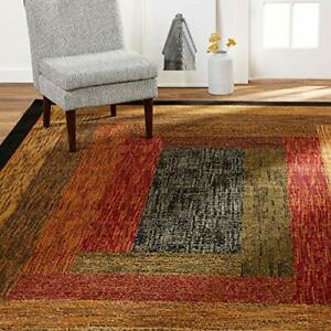 Photo 1 of Home Dynamix Royalty Vega Modern Geometric Area Rug Black/Brown/Red 6'5"x9'5"