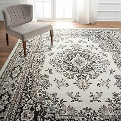 Photo 1 of Home Dynamix Premium Sakarya Traditional Medallion Border Area Rug, Ivory/Taupe, 5'2"x7'4" Rectangle