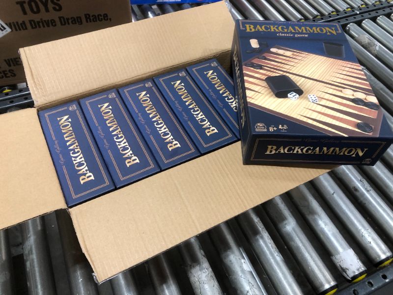Photo 2 of BOX OF 6 Game Gallery Backgammon Classic Board Game
