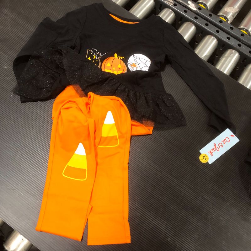 Photo 2 of Cat & Jack Halloween Top and Leggings Set For Kids 4T
