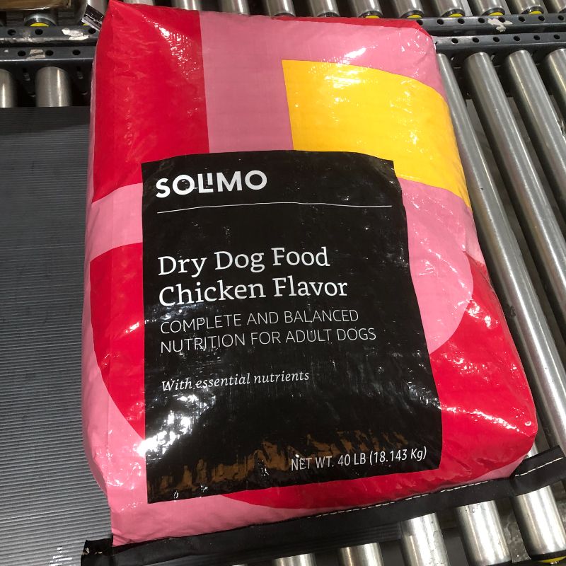 Photo 2 of Amazon Brand - Solimo Basic Dry Dog Food with Grains (Chicken or Beef Flavor) - BEST BY 02/2022