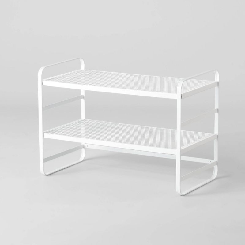 Photo 1 of 2 Tier Shoe Rack Metal Mesh - Brightroom™

