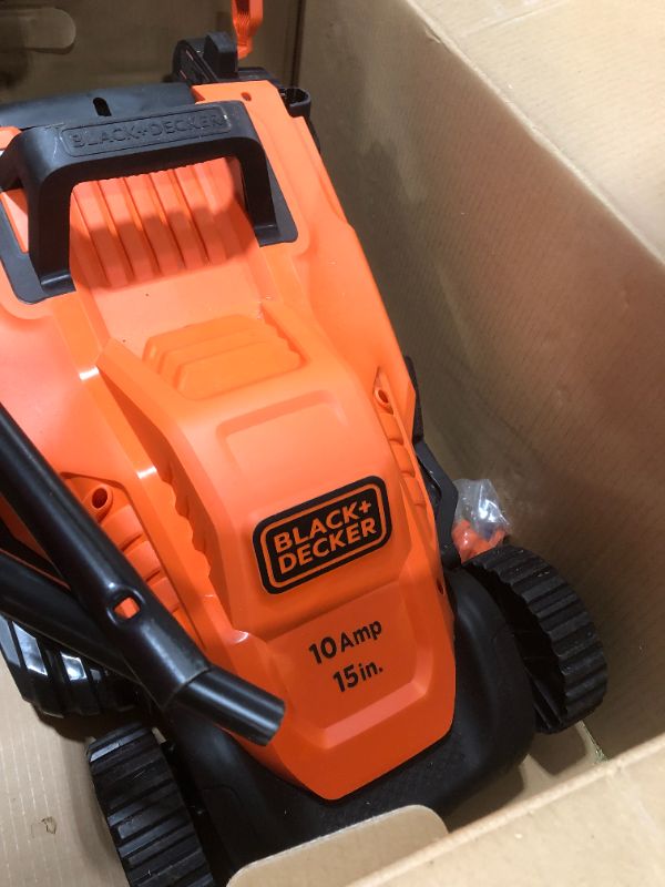 Photo 2 of BLACK+DECKER Electric Lawn Mower, 10-Amp, Corded (BEMW472BH)
