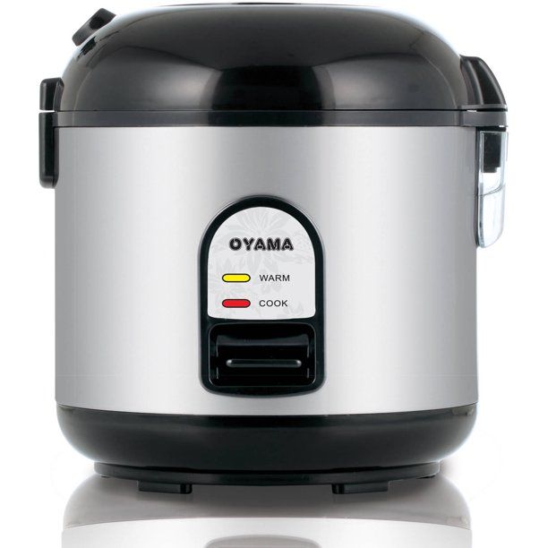 Photo 1 of Oyama 5-Cup All Stainless-Steel Rice Cooker/Steamer/Warmer, Black
