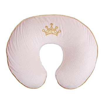 Photo 1 of Boppy Nursing Pillow and Positioner—Luxe | Pink Princess with Gold Crown Embroidery | Breastfeeding, Bottle Feeding and Baby Support | With Removable Cover in Premium Fabric | Awake-Time Support
