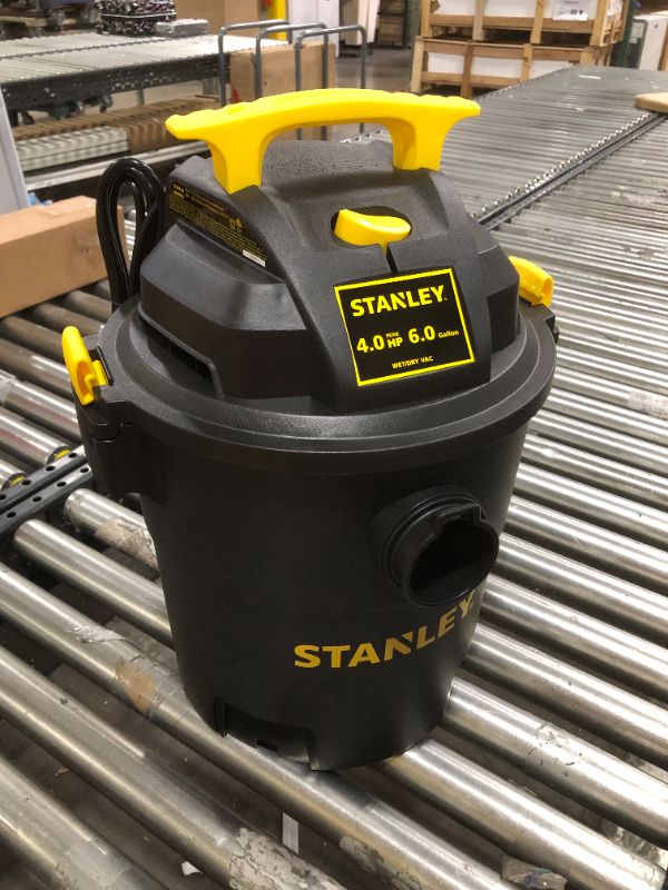 Photo 2 of STANLEY 6 Gallon 4 Peak HP Poly Wet Dry Vacuum SL18116P
