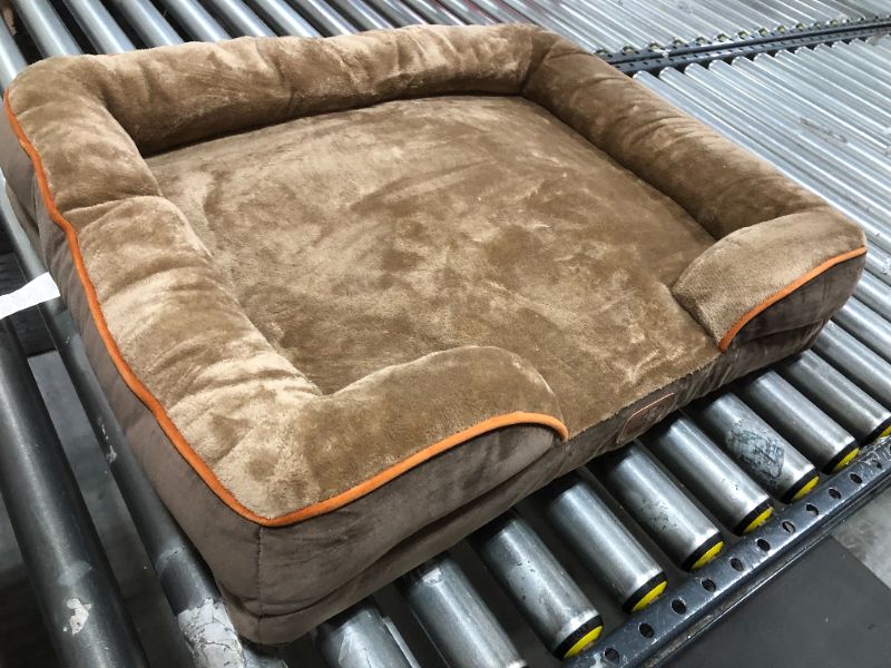 Photo 1 of 28 X 22 INCH BROWN BEDSURE PET BED