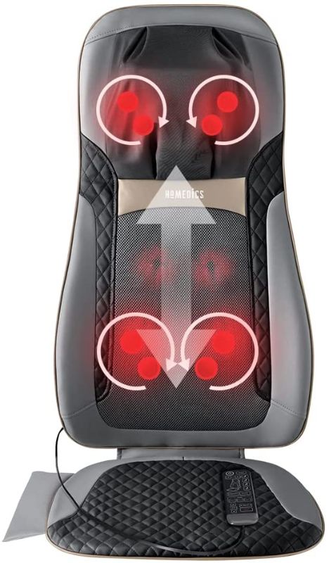 Photo 1 of HoMedics Shiatsu Elite II Massage Cushion with Soothing Heat 2 Back Massage Styles, 3 Massage Zones, Spot Massage, Controller and Chair Straps
