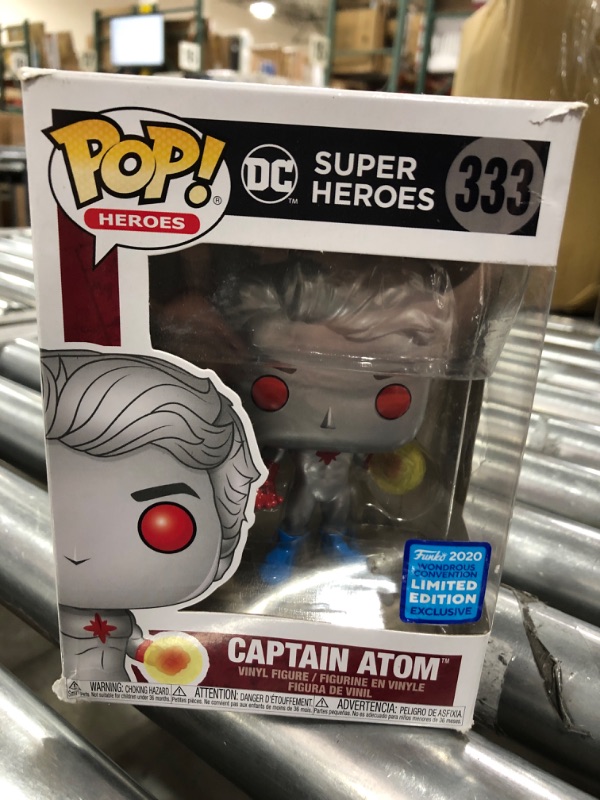 Photo 2 of Funko DC Super Heroes POP! Heroes Captain Atom Exclusive Vinyl Figure #333