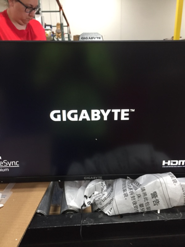 Photo 2 of Gigabyte G27F 27" 144Hz 1080P Gaming Monitor, 1920 x 1080 IPS Display, 1ms (MPRT) Response Time, 95% DCI-P3, FreeSync Premium, 1x Display Port 1.2, 2x HDMI 1.4, 2x USB 3.0, BLACK (G27F-SA)
