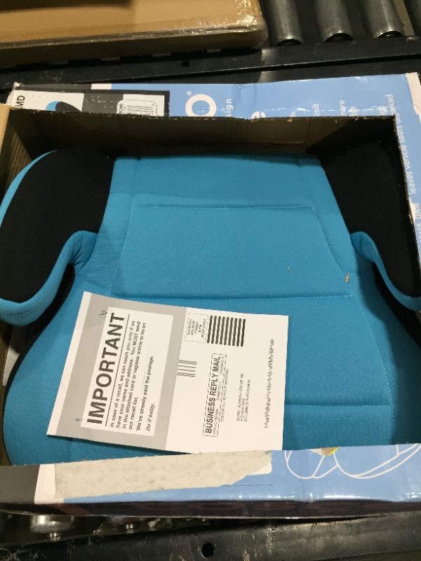 Photo 2 of Cosco Topside Backless Booster Car Seat Solid Print Turquoise
