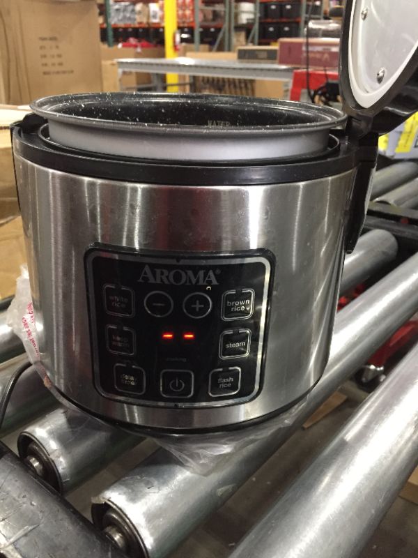 Photo 2 of Aroma 8-Cup Programmable Rice & Grain Cooker Steamer
