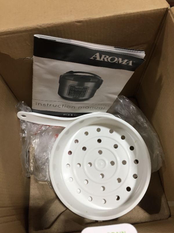 Photo 3 of Aroma 8-Cup Programmable Rice & Grain Cooker Steamer
