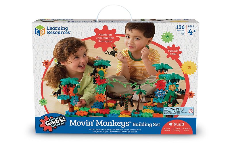 Photo 1 of Learning Resources Gears! Gears! Gears! Movin Monkeys Building Set 136 Pieces
