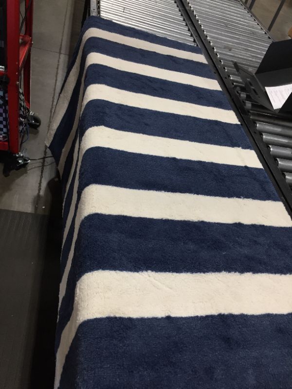 Photo 1 of 4'x5'6" Rugby Stripe Rug - Pillowfort™
