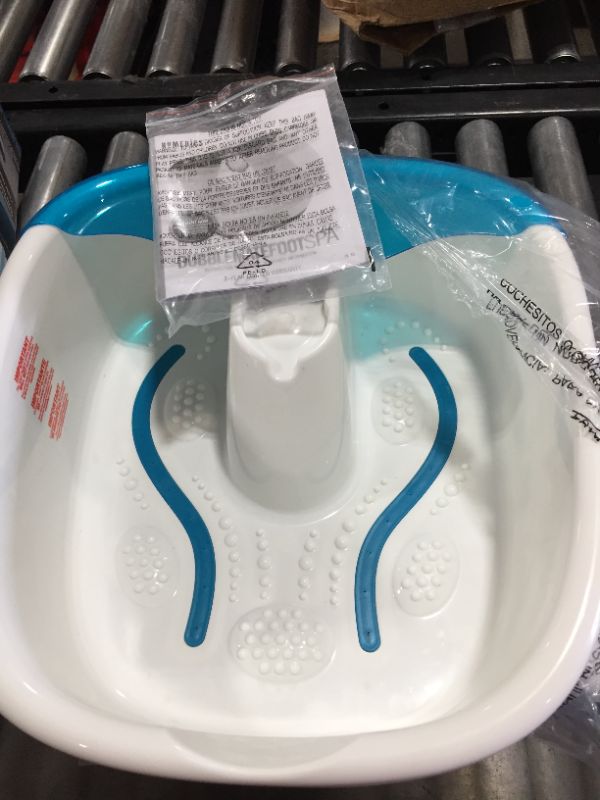 Photo 2 of HoMedics Bubble Mate Foot Spa, Toe Touch Controlled Foot Bath with Invigorating Bubbles and Splash Proof, Raised Massage nodes and Removable Pumice Stone
