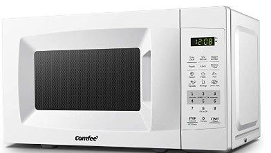 Photo 1 of COMFEE' EM720CPL-PM Countertop Microwave Oven with Sound On/Off, ECO Mode and Easy One-Touch Buttons, 0.7 Cu Ft/700W, Pearl White
