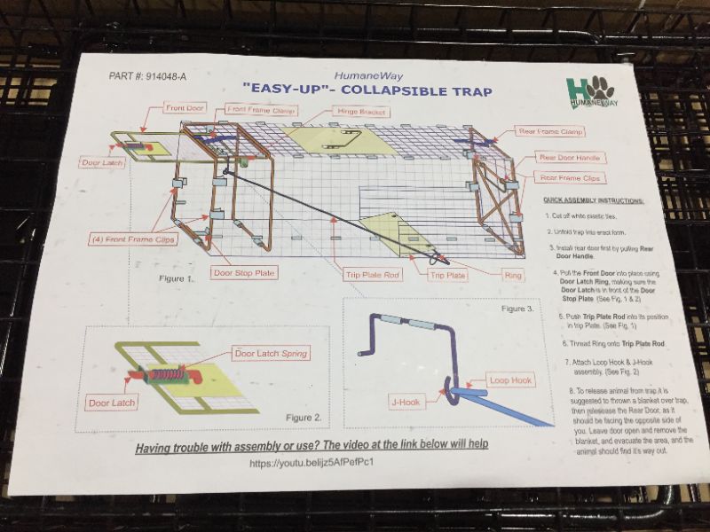 Photo 3 of 32 in. Folding Live Animal Cage Trap
