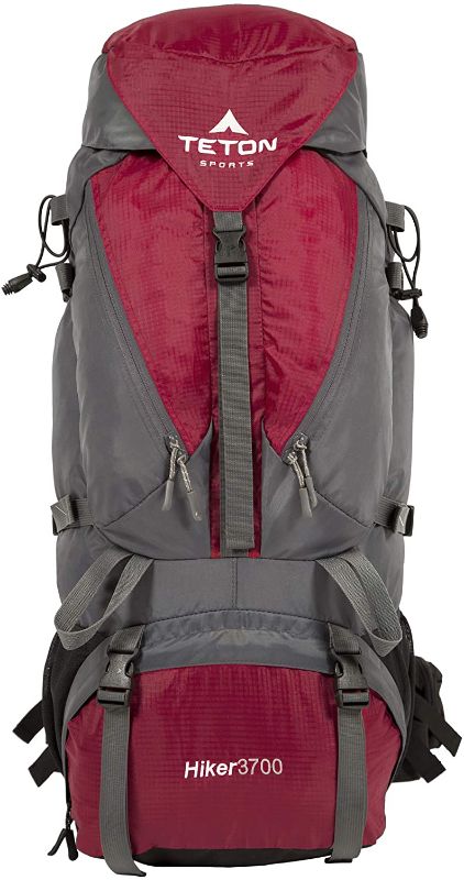 Photo 1 of TETON Sports Hiker 3700 Ultralight Internal Frame High-Performance Backpack for Hiking, Camping, Travel, and Outdoor Activities; 60L, Red
