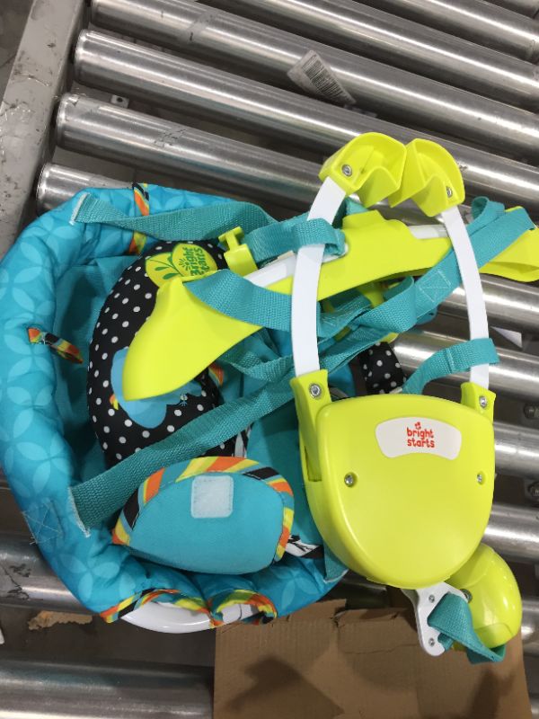Photo 1 of Bright Starts Bounce 'N Spring Deluxe Door Jumper with Take-Along Toys, Ages 6 months +, Blue
