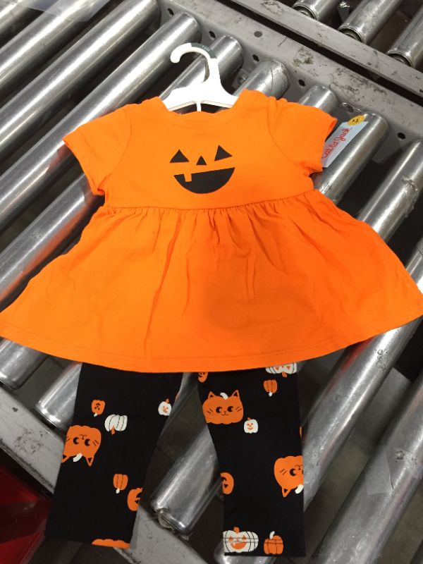 Photo 1 of girls Halloween 2 piece set, 18 months 