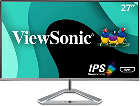 Photo 1 of ViewSonic VX2776-SMHD 27 Inch 1080p Widescreen IPS Monitor with Ultra-Thin Bezels, HDMI and DisplayPort
